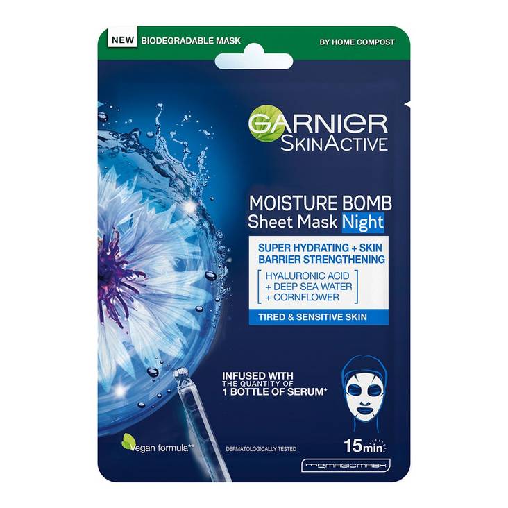 Garnier tøymaske Moisture Bomb - Ansiktsmasker - 3600542258173 - 2