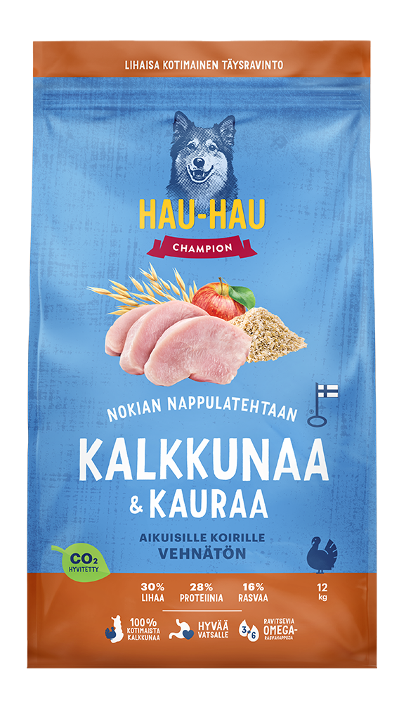 HHC Kalkun-Havre for voksne hunder - Tørrfôr til hund - 6438554000513 - 1