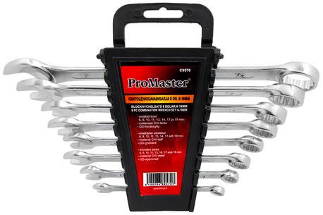 Fastnøkkelsett 8-delt - Fastnøkkel og skiftenøkkel - 6420286895703 - 1