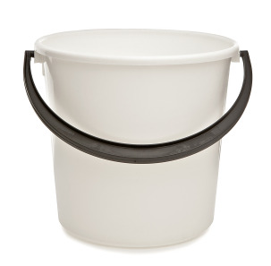 Plastspand 10l hvit - Bøtter - 6416851015003 - 1