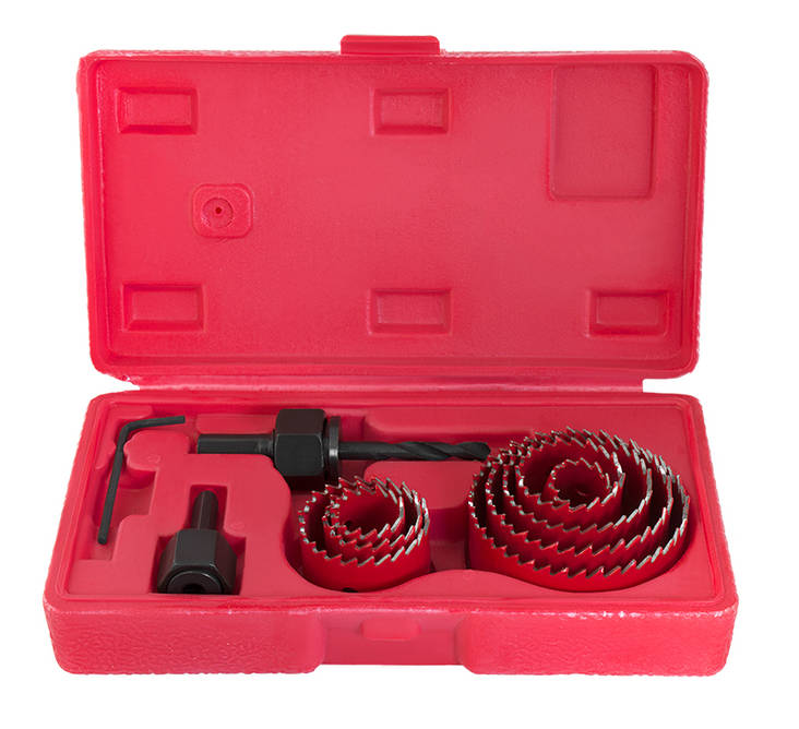 Hullbore-sett 11-deler - Hullesager - 6420286812243 - 1