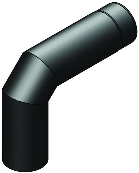 Savuputki mutka 115mm 90 ast - Piiput - 5900856825503 - 1