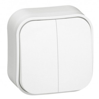 Strømbryter overflate 2-delt - Elektriske Brytere - 3245067824023 - 1