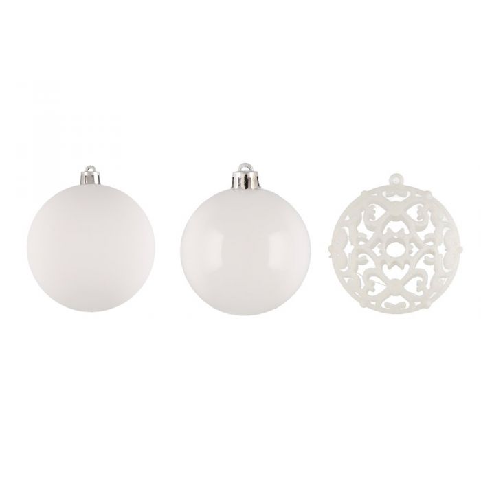 Winteria joulukuusenpallo 8cm 18kpl - Joulukoristeet - 6410416088303 - 1