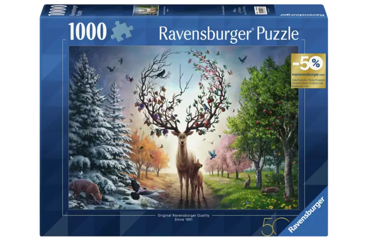 Puslespill Magical Deer - 100-brikkers puslespill - 4005555010883 - 1