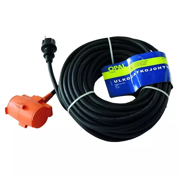 Ulkojatkojohto 10m 2-osainen IP44 - Jatkojohtot - 6413821990223 - 1