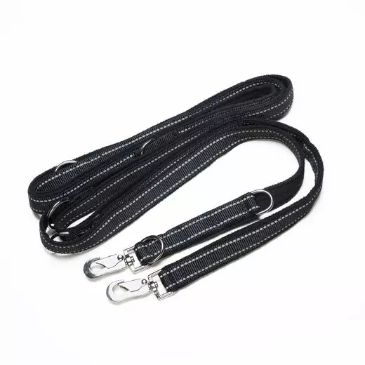 Koiran monitoimitalutin 300cm musta - Koiran talutusvälineet - 6438406006663 - 1