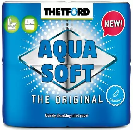 Aqua soft toalettpapir 4rl - Andre caravanprodukter - 8710315000023 - 1