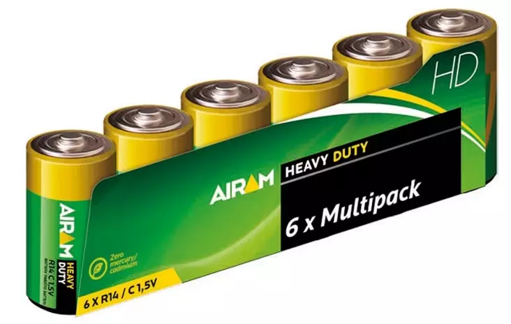Airam C-paristo 6 kpl Heavy Duty - Batterier - 6435200000323 - 1