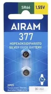 Airam SR66 Nappiparisto 1,55V 2kpl - Batterier - 6435200262493 - 1