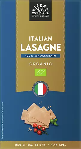Lasagnelevy 250g Urtegram Luomu - Pastat, riisit ja nuudelit - 5765228200223 - 1