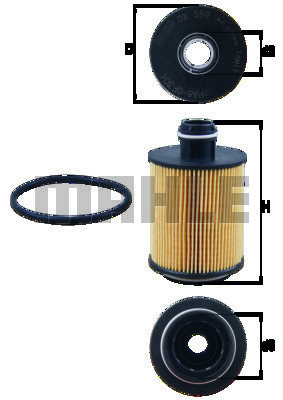 Öljynsuodatin OX559D - Auton öljynsuodattimet - 4009026724583 - 1