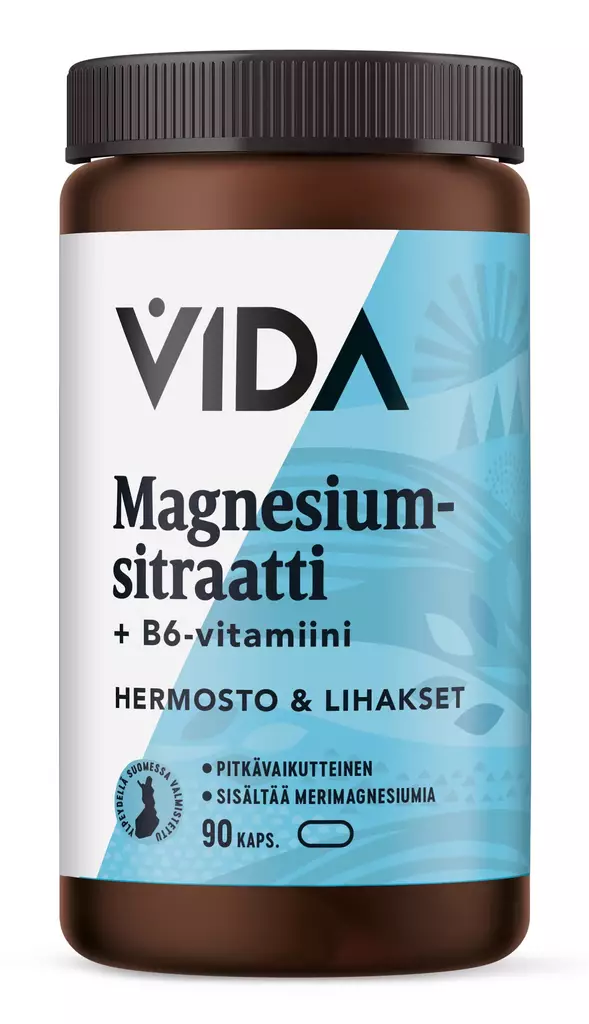 Vida Magnesiumsitrat + B6-vitamin - Vitaminer - 6430067845803 - 2