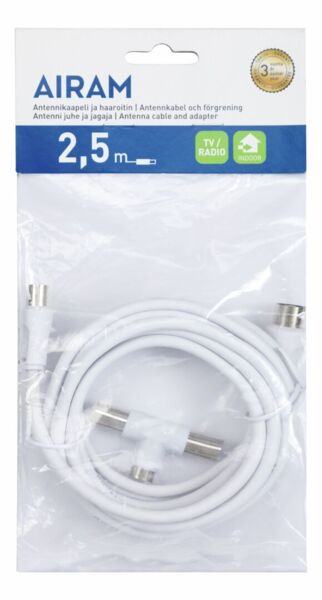 Antennikaapeli ja haaroitin 2,5 m - Antennit - 6435200173294 - 2