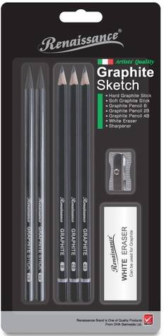 Renaissance Piirustus- ja luonnostelusetti - Kunstmalingsutstyr - 8851907198404 - 1