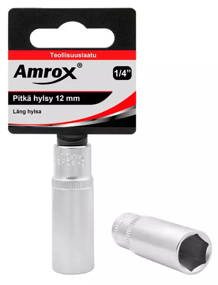 Pitkä Hylsy 1/4" 6 mm - Hylsyt - 6420286908274 - 1