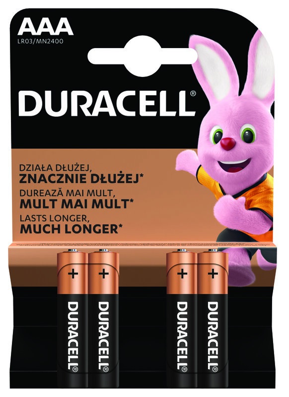 Duracell AAA batteri, 4-pakning - Batterier - 5000394077164 - 1