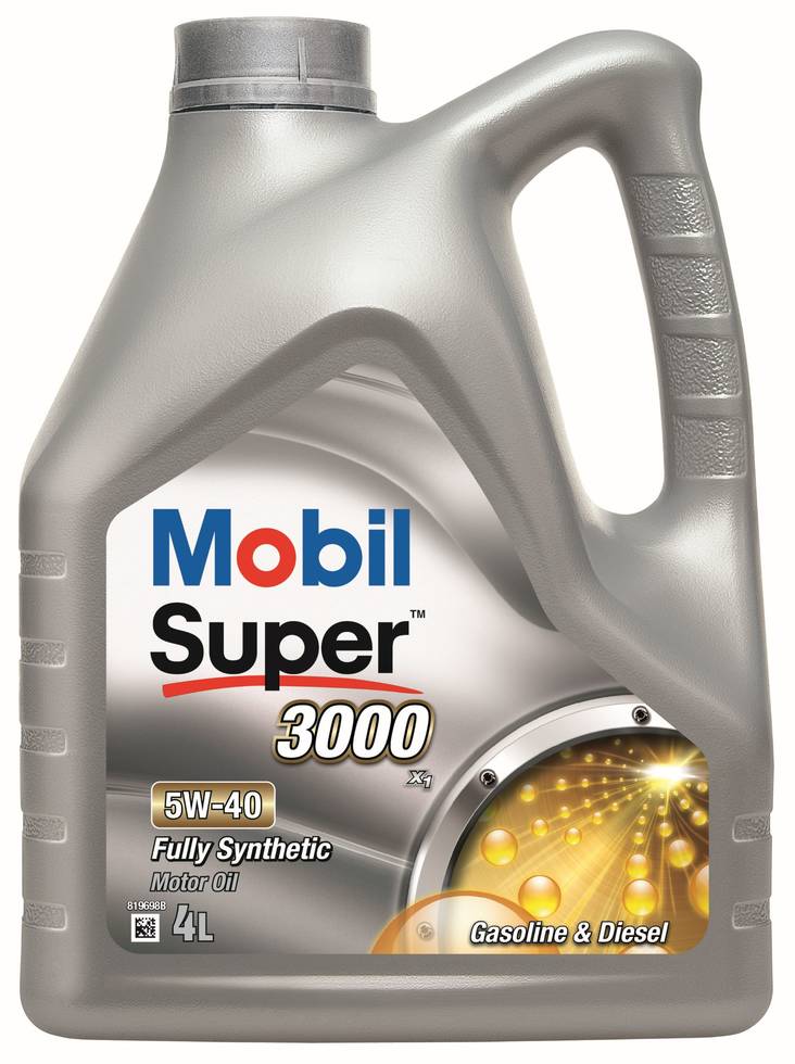 Mobil Super 3000 X1 5W-40, 4L - Auton moottoriöljyt - 5055107432174 - 1