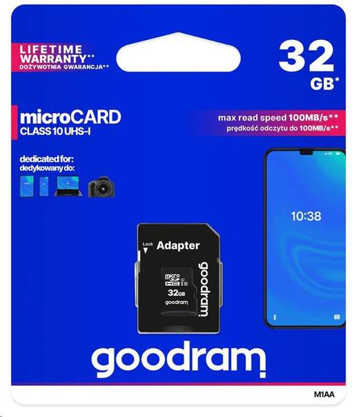 Minnekort microSDHC 32gb + adapter - Minnekort og minnepinner - 5908267930144 - 1