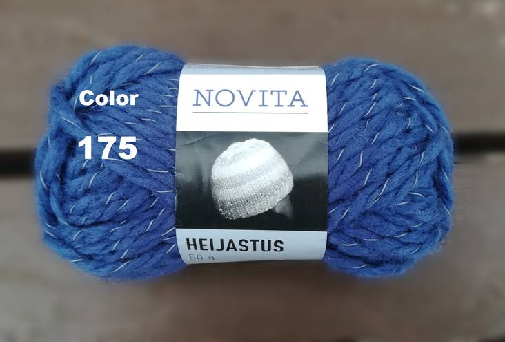Novita Heijastus Sininen 175 - Novita hohtavat langat - 6412610691754 - 1