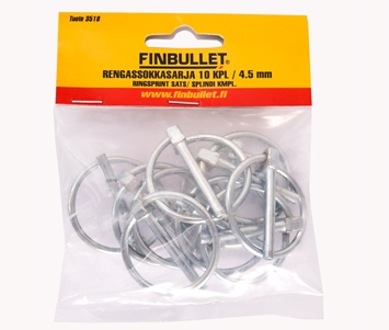 Dekkstoppesett 4,5mm 10stk - Tilhengerlåser - 6438152035184 - 1