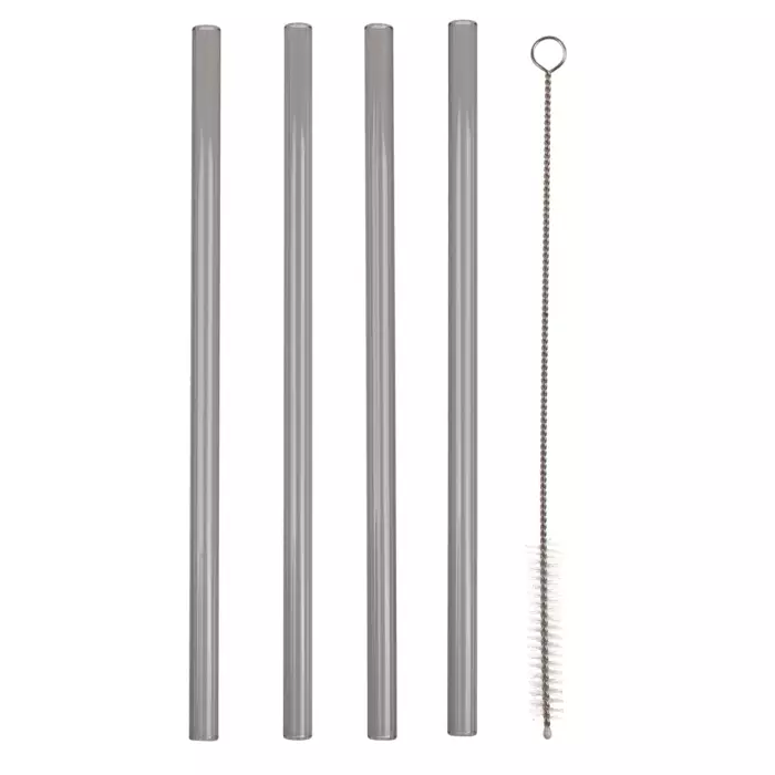 Lasinen juomapilli 4kpl - Juhlatarvikkeet - 4029811470754 - 1