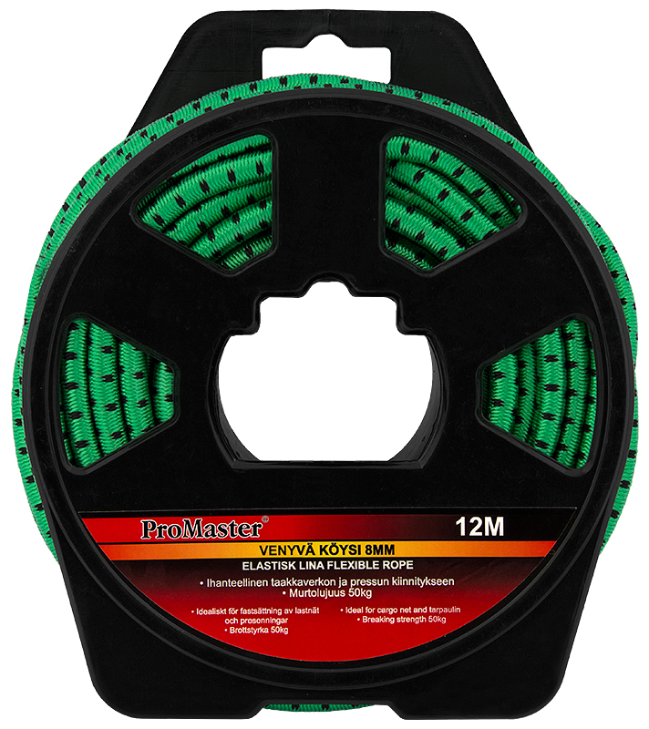 Venyvä köysi 8mm x12m - Köydet ja narut - 6420286859514 - 1