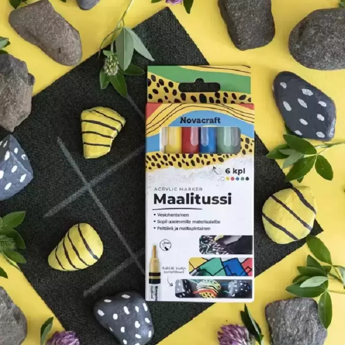 Maalitussi 6kpl - Kunstmalingsutstyr - 6429810234544 - 1