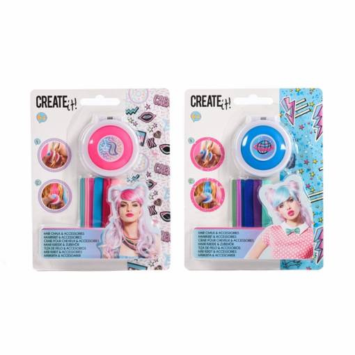 Create it! Hårfarge krit og tilbehør - Barnekosmetikk - 8719668006164 - 1