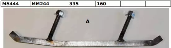 Ohjainrautapari Pilot - Kelkan ohjauskiskot - MS444 - 1