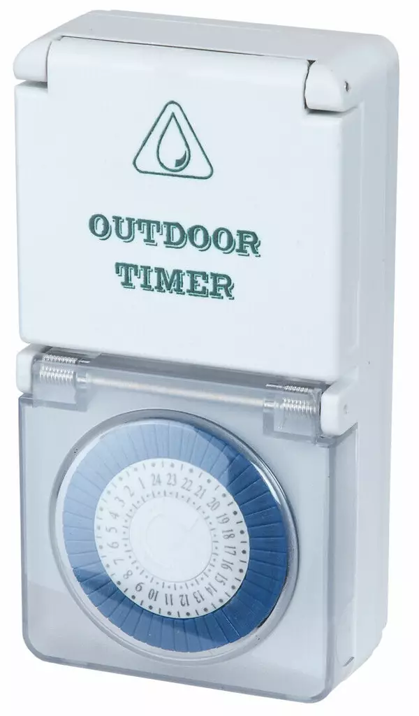 Ajastin ulkokäyttöön Mini 24h IP44 - Sähkörasiat - 6435200256874 - 1