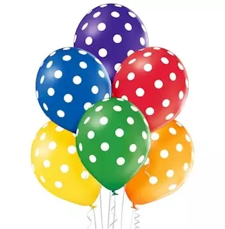 Ilmapallo Polkadots 30cm - Vappu koristeet - 5414391004014 - 1