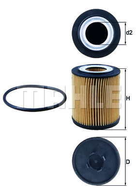 Olje filter OX182D - Biloljefiltre - 4009026095874 - 1