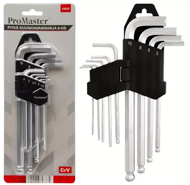 Lang unbrako-nøkkelsett - Skruveredskaper - 6420286893334 - 1