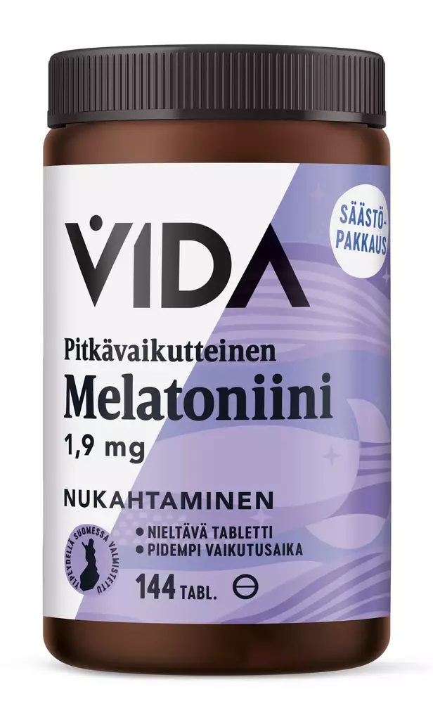 Vida Melatoniini 1,9mg Pitkävaikutteinen - Vitamiinit - 6430067847364 - 1