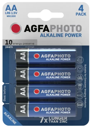 Agfa alkaliparisto AA 4kpl - Paristot - 4250175802985 - 1
