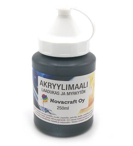 Acrylic paint 250ml Sort - Kunstmalingsutstyr - 6429810234025 - 1