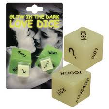 Glow In The Dar Love Dice- Nopat - Muut aikuistein hupailut - 4029811125005 - 1