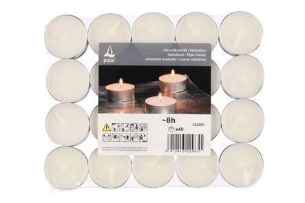 Polar Varmekraftlys 40stk 8t - Stearinlys og lykter - 6410413229655 - 1
