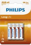 Philips AAA paristo LongLife, 4pack - Paristot - 8712581549435 - 1
