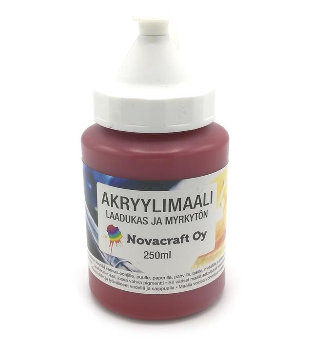 Akrylmaling 250ml rød - Kunstmalingsutstyr - 6405086000595 - 1