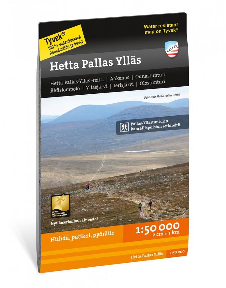 Calazo kartta Hetta Pallas Ylläs - Retkeilykartat - 9789186773465 - 1