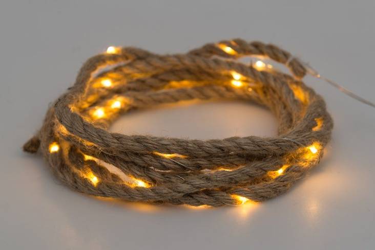 Finnlumor Juuttiköysivalot 5,5m - Jouluvalot ja kausivalot - 6410413081345 - 1