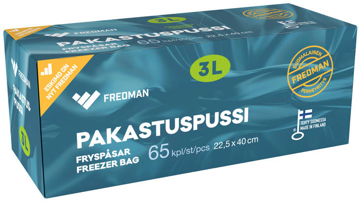 Fredman fryseboks 3L. - Fryseposer - 6418400073045 - 1