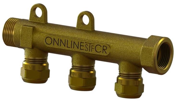 Jakotuki pex-liittimin 3/4 - 3x1/2 EM - Jakotukit - 6413820801605 - 1