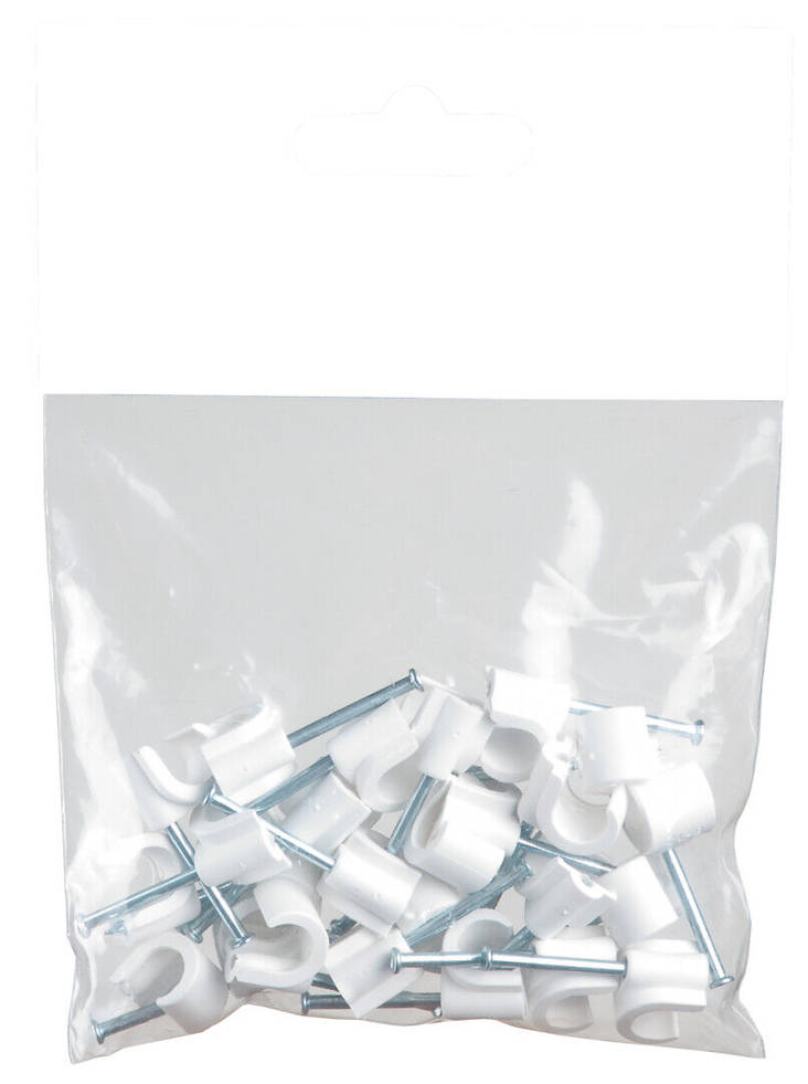 Spikerfester 7-10 mm 25stk/sekk - Elektriske kabelklemmer - 6435200173485 - 1