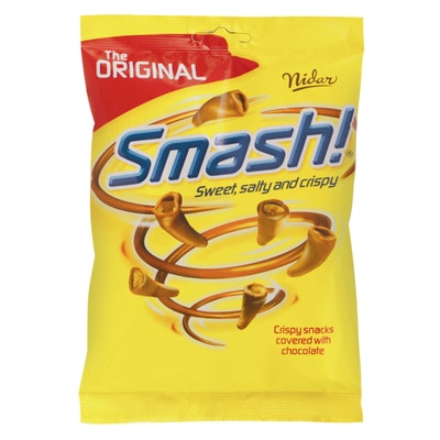Nidar Smash sjokolade mais snacks 100g - Sjokolade - 7037710090055 - 1