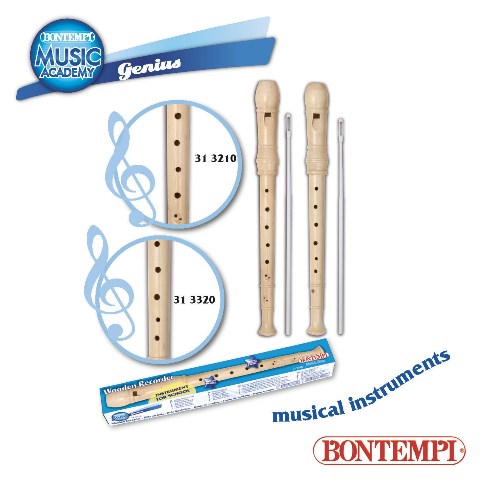 Puinen nokkahuilu 32cm - Lelusoittimet - 047663327075 - 1