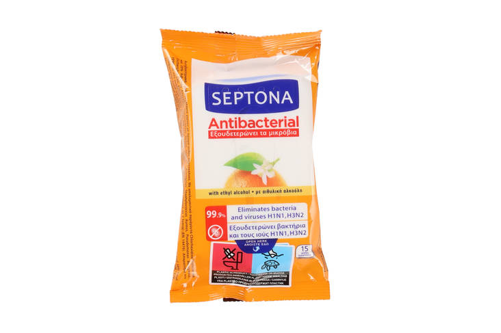 Septona Fuktighetsserviett Appelsinblomst - Fuktighetsservietter - 5201410622225 - 1