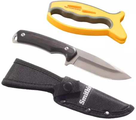 Teroitin ja kiinteäteräinen veitsi Smith's Edgesport Fixed Blade - Kniver og slipere - 027925512395 - 1